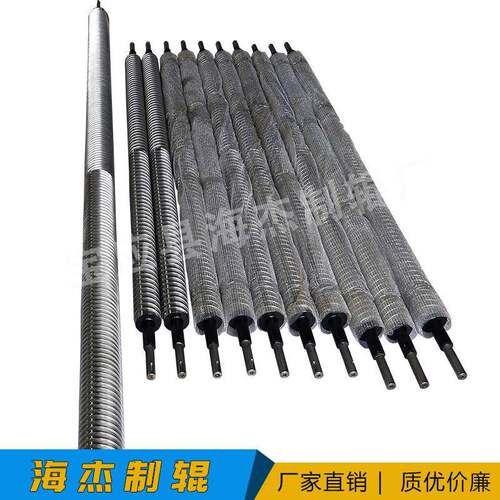 用于印染纺织布皮革扩幅辊不锈钢轴棍镀铬螺旋丝扁丝圆丝T型