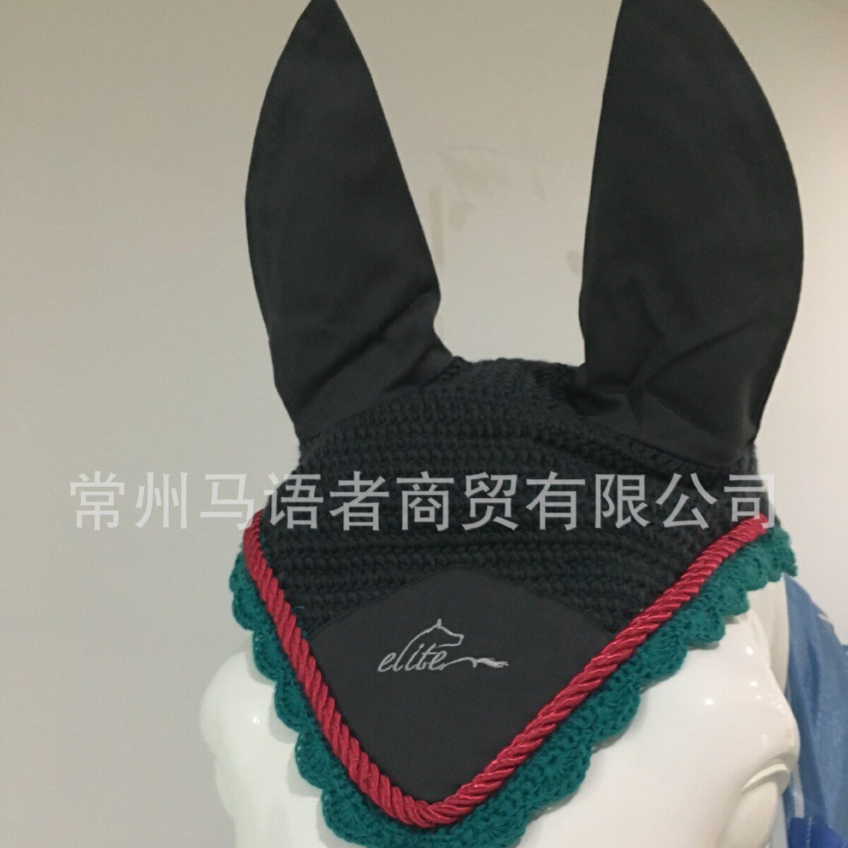 马面罩钩针面罩马耳罩深灰色花边款尾单420524 特小号现货