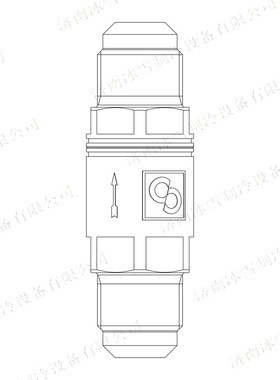 Castel卡士妥止回阀3112W/4,密封止回阀,直通式,SAE扩口接头