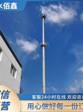 热镀锌钢结构独管塔单管通讯塔塔基站电信塔独管美化塔