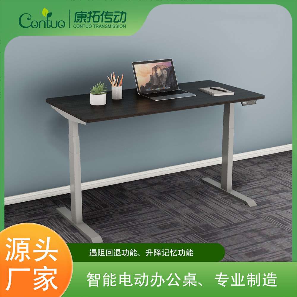 智能升降办公桌符合人体工学立式学习电脑桌电动升降金属桌架
