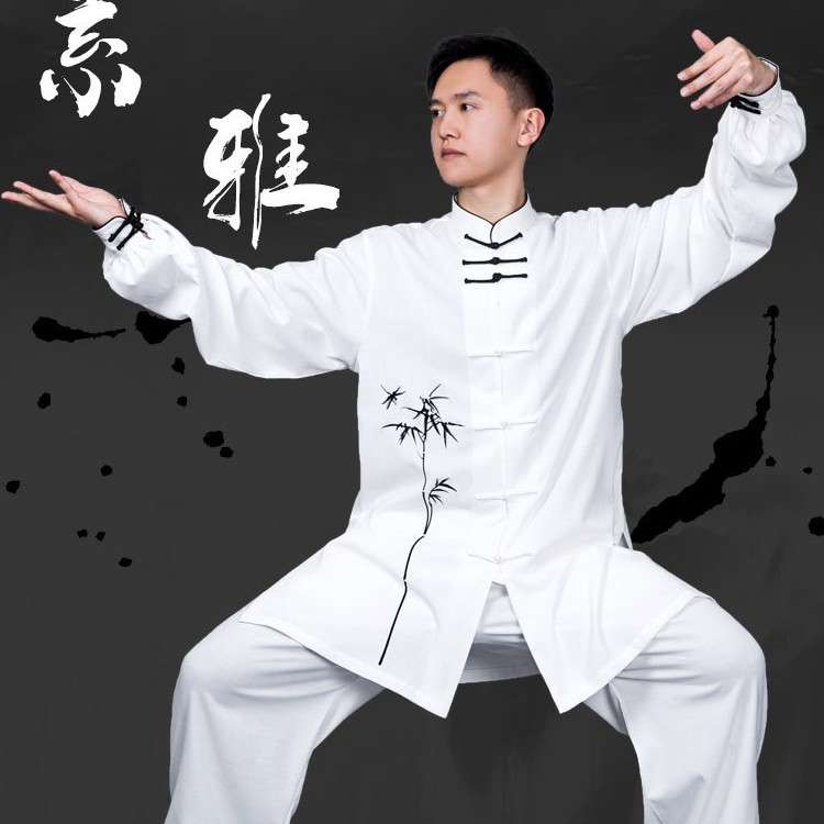 小和山太极服女夏季新款太极拳服装中国风武术服装表演服练功服男