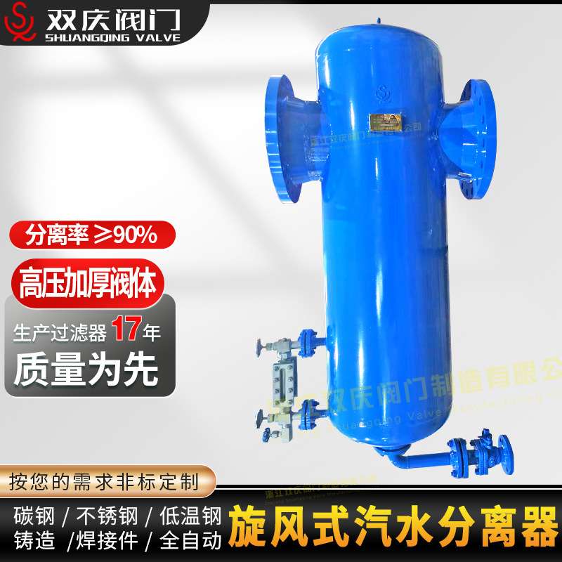 旋风挡板式汽水分离器 空压机压缩空气用高压AS7蒸汽水气液分离器