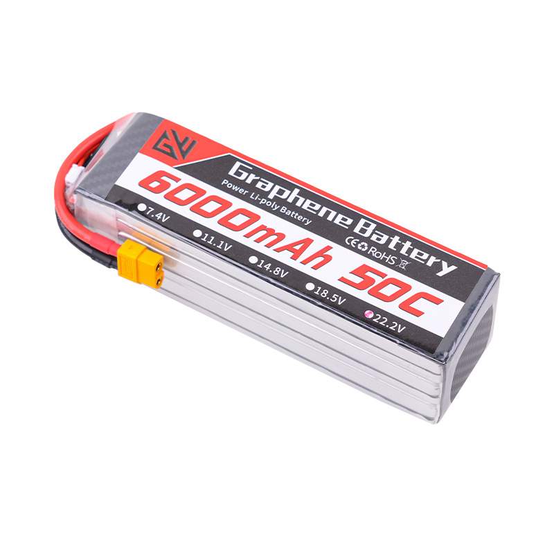 GWRC航模电池6000mah 50C 2s3s4s6s7.4v11.1v14.8v22.2v穿越机FPV