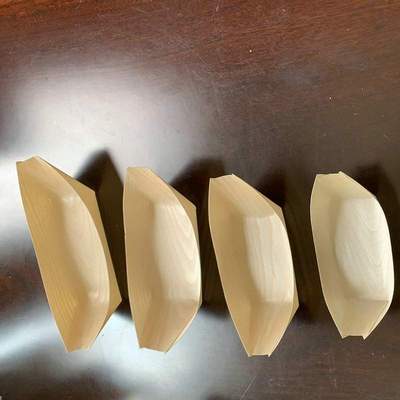 一次性木舟皿木皮船木制餐具寿司船日料水信玄饼小船木舟皿