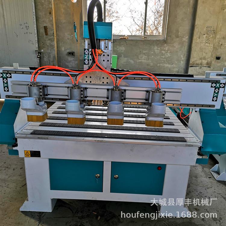 生产多头木工雕刻机棺木寿材雕刻机平面立体木模雕刻机