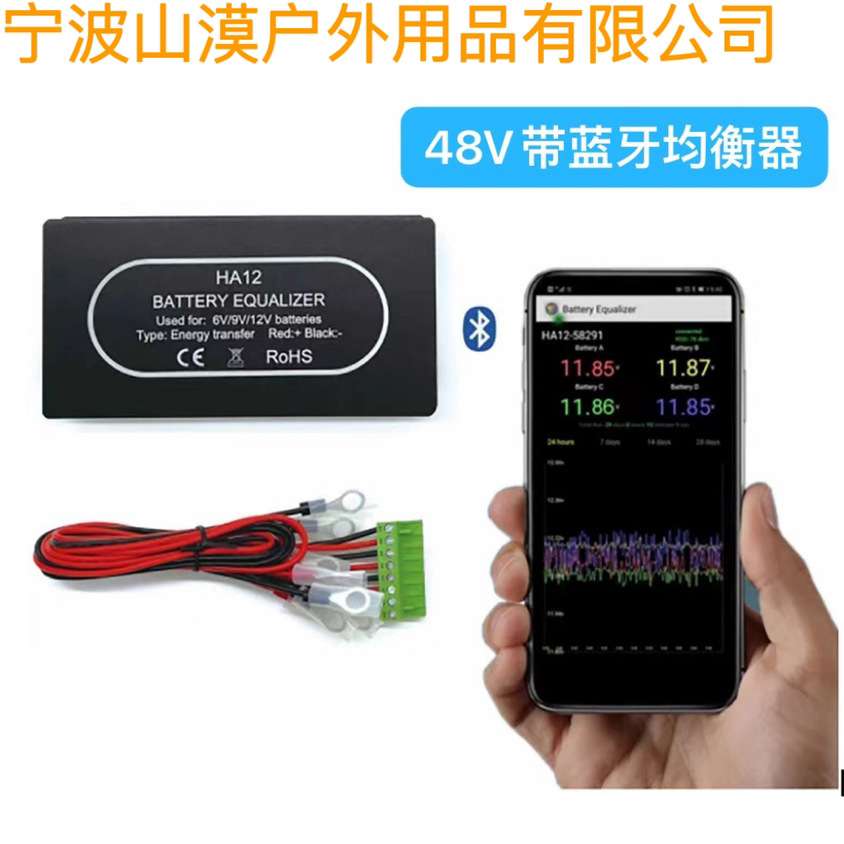 2V 6V 12V  Battery Equalizer with bluetooth App HA12