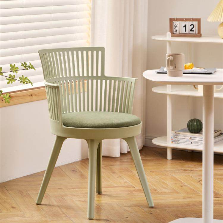 简约塑料餐椅家用餐厅靠背椅奶茶店休闲洽谈等候椅小户型加厚椅子