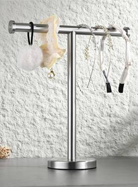 304不锈钢置物架圆形底座创意立式收纳架简约落地式纸巾架