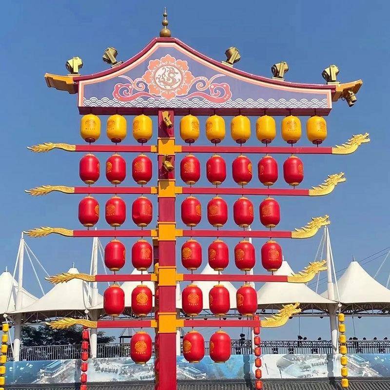 网红户外不夜城宫灯国潮仿古灯笼景区文旅街道花灯创意装饰中国风