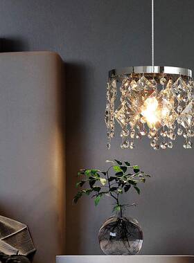 卧室床头水晶小吊灯餐厅浪漫轻奢简约现代入户花园玄关过道吸顶灯
