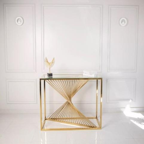 轻奢钢化玻璃玄关桌子现代简约端景台走廊小条案窄玄关柜置物架靠