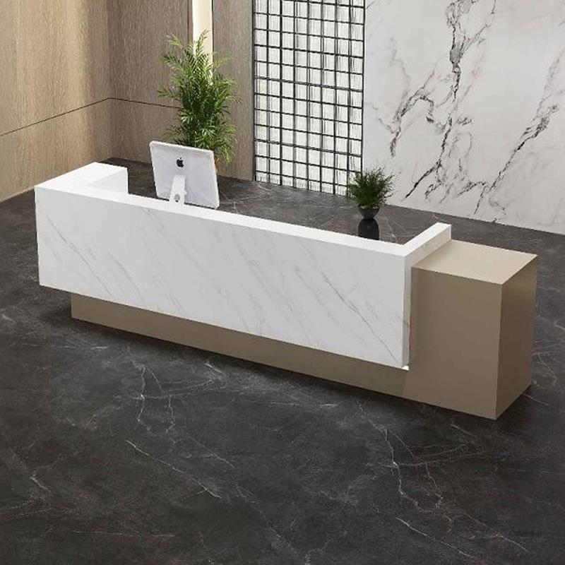 公司前台接待台吧台服装超市店铺简易小型收银台简约现代柜台