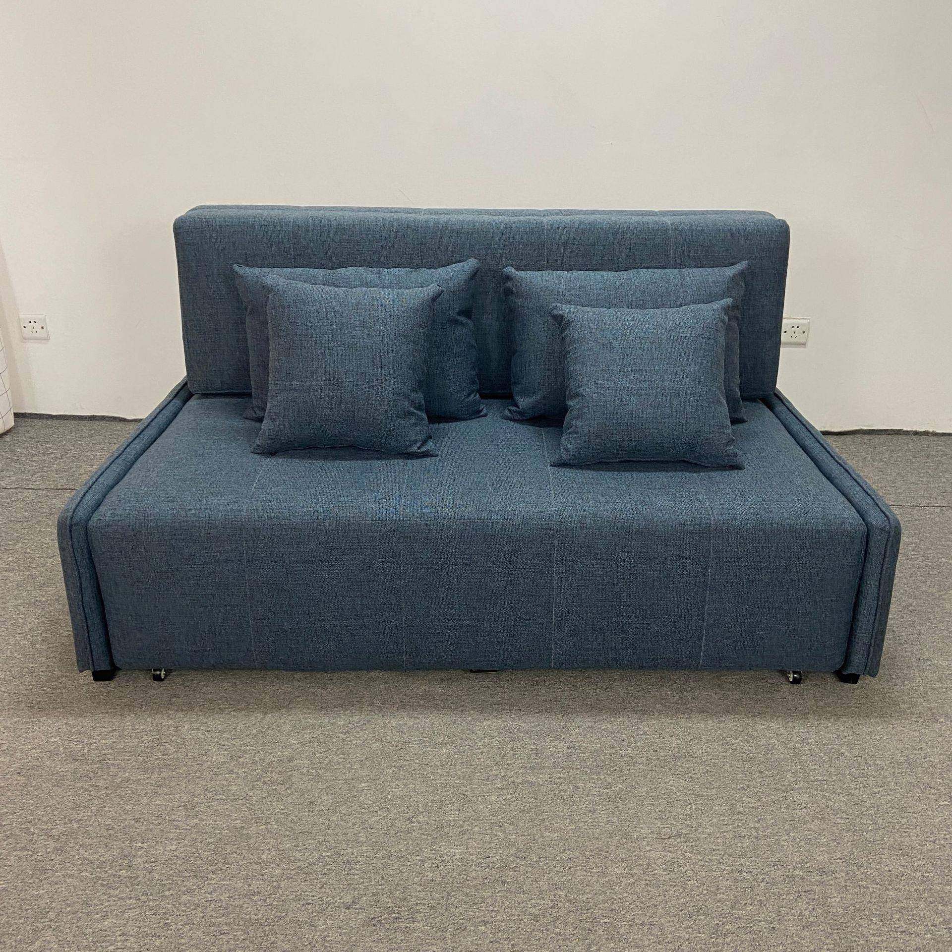 现代简约灰色棉麻小户型客厅卧室可储物可折叠导轨式多功能沙发床,基础建材,脚轮/万向轮,淘宝优惠券,粉丝福利购,淘宝优惠卷