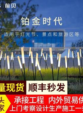 太阳能户外led发光芦苇灯景区公园草坪灯亮化景观灯插地庭院灯