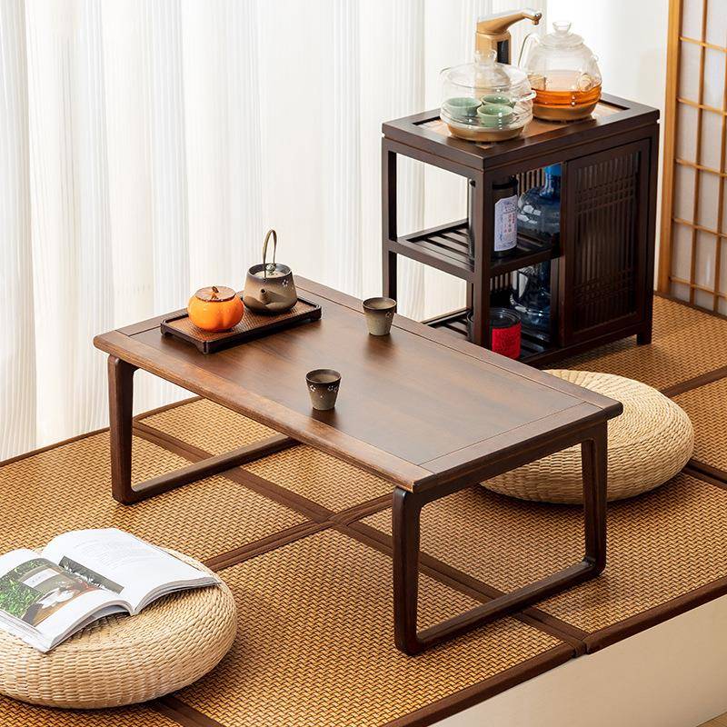 飘窗桌子小茶几榻榻米折叠坐地矮桌茶桌炕桌家用实木地桌炕几中式