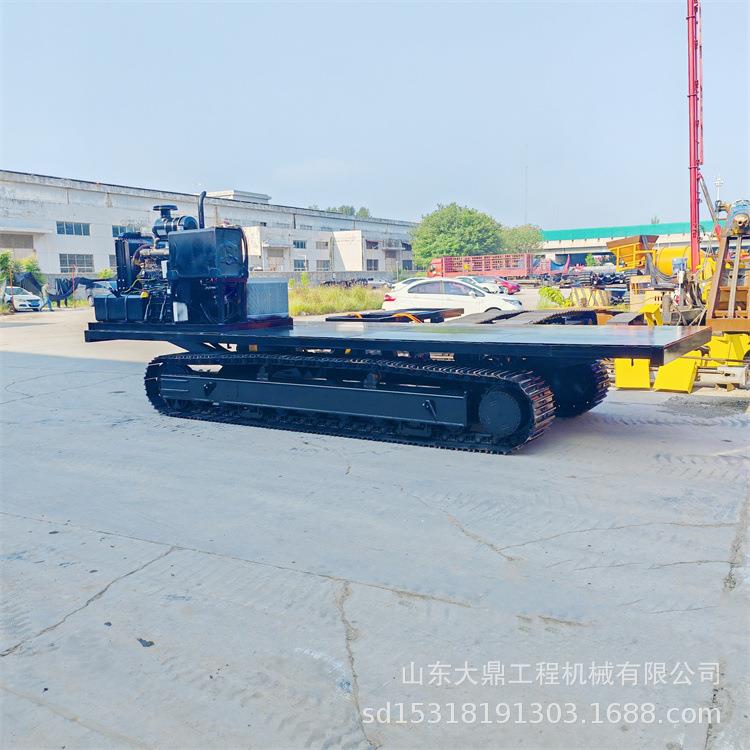 大鼎钢履带底盘总成液压马达钢制履带底盘承重20吨