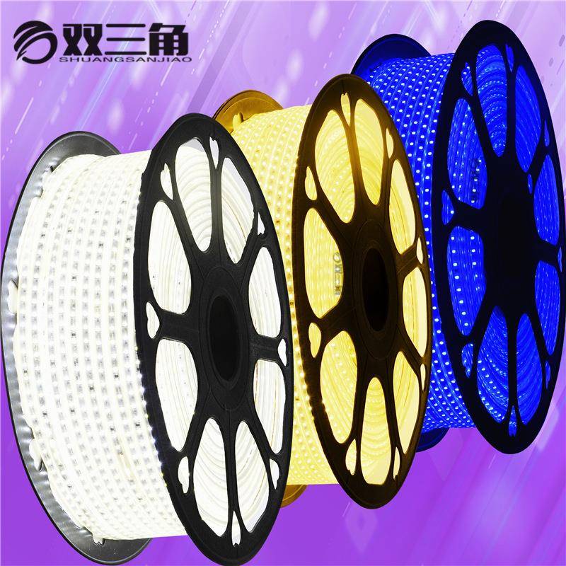 220v高压3014LED灯带SMD贴片发光家装吊顶柔性软灯带灯条