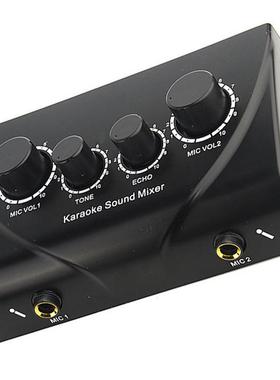 karaoke功放前级卡拉OK效果器混音器混响器调迷你调音台