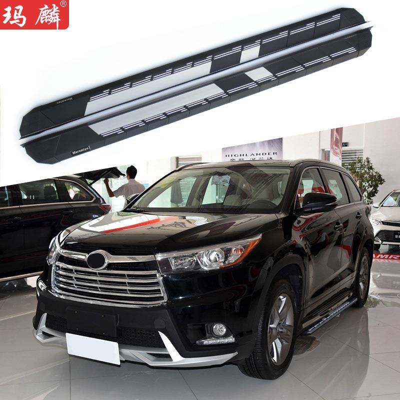 适用于丰田老汉兰达改装侧踏板2015款原厂两侧上车脚踏板