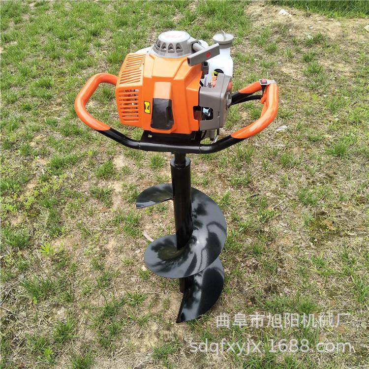 63CC汽油挖坑机二冲程手提式植树打坑机单人便携式螺旋打洞机
