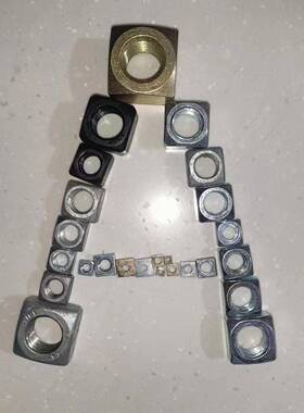 四方螺母DIN557GB39美制DIN562等6级8级10级镀锌发黑热镀锌