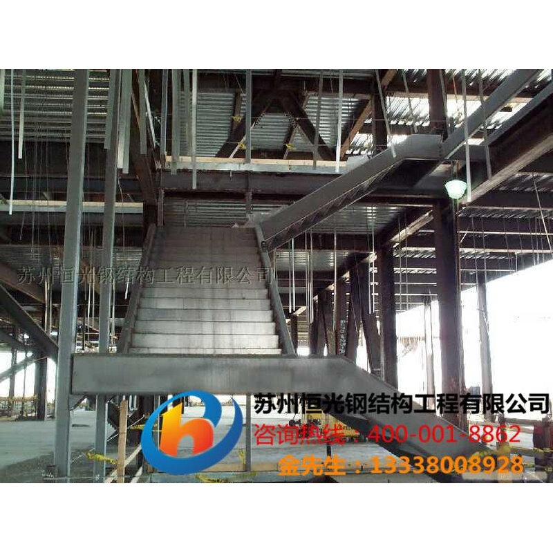 小众高货苏州钢结构楼梯焊接制作室外钢结构楼梯轻型钢结构住宅