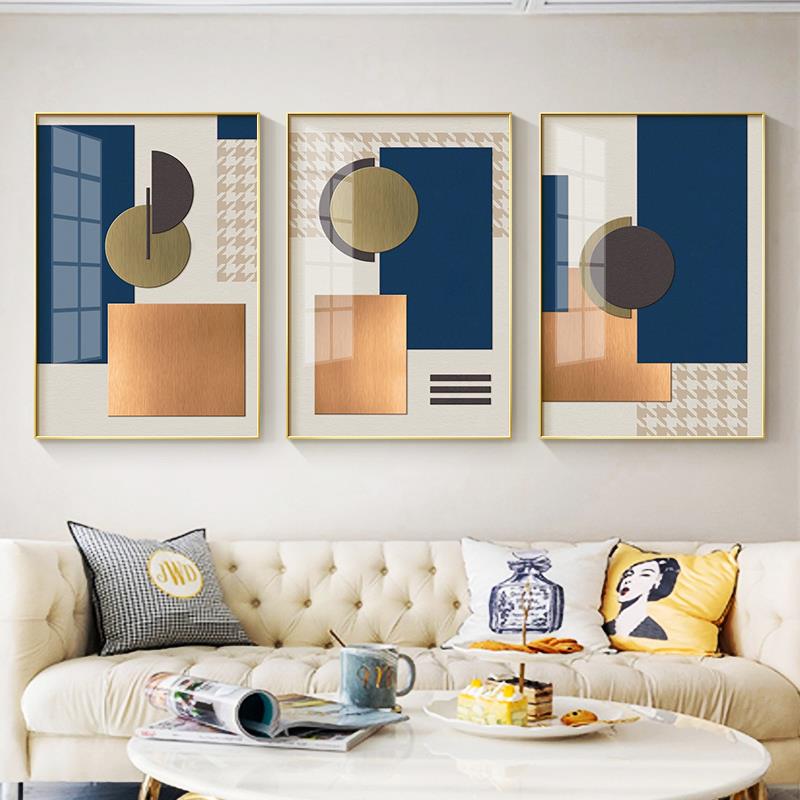 现代简约客厅装饰画北欧抽象风格沙发背景墙壁画玄关卧室餐厅挂画