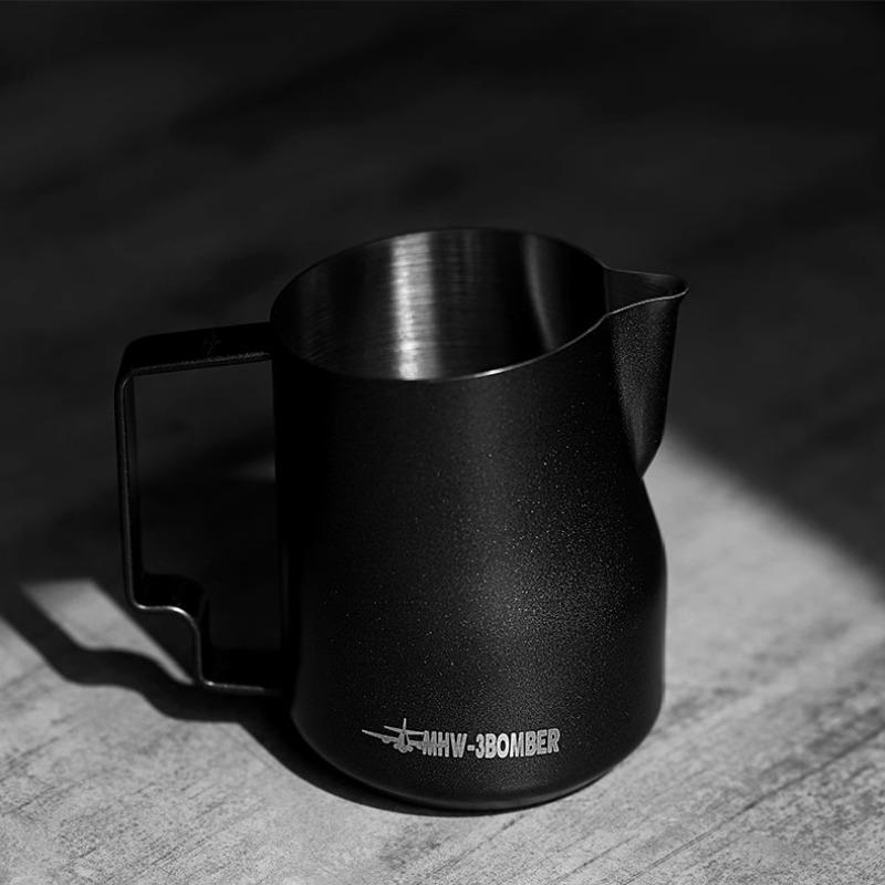 MHW-3BOMBER轰炸机拉花杯 涡轮打奶缸 不锈钢鹰嘴意式打奶泡450ml