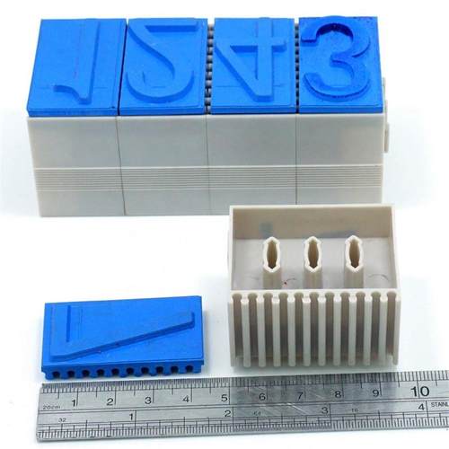 40MM特大号纸箱编号章可调日期批号印章字母数字印章0-9组合可调