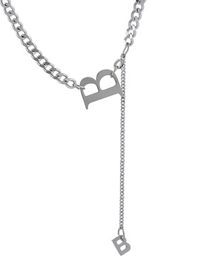 Titanium steel letter B Necklace stainless steel cool girl f