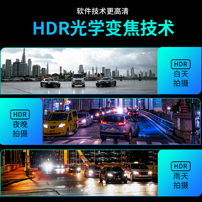 速发2022新款行车记录仪高清夜视前后双摄录汽车载360全景免安装