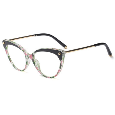 网红眼镜可配近视平光镜女cat eye glasses frame for women оч