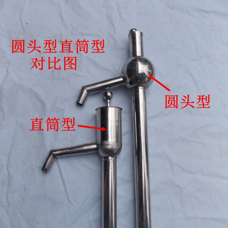 定制304不锈钢油抽子手动油抽手摇泵油桶抽水器手摇油抽大小号抽