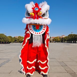 舞狮道具舞狮服装成人醒狮表演套装单人狮子头年会演出舞狮子狮头