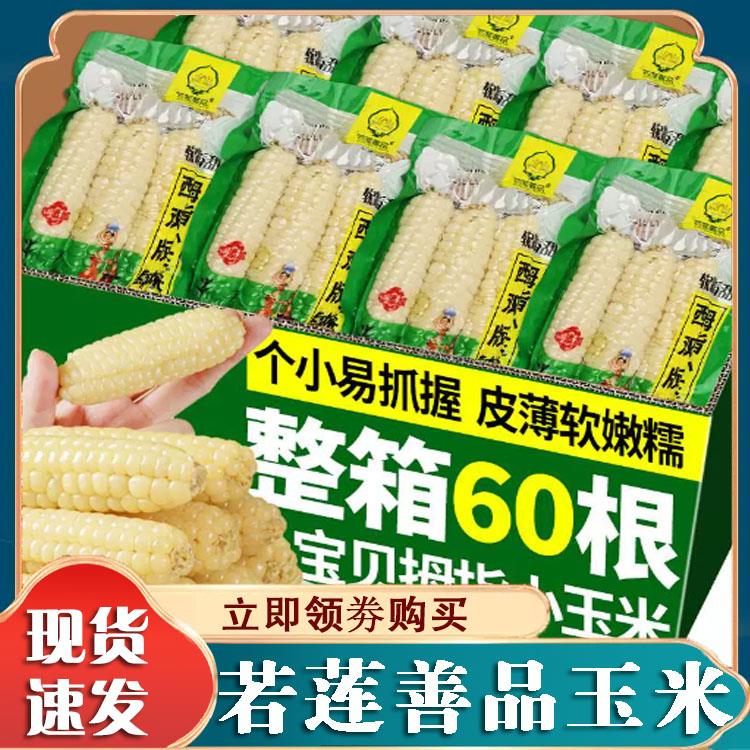 现货若莲善品小糯拇指玉米云南西双版纳宝宝即食迷你儿童玉米棒旗