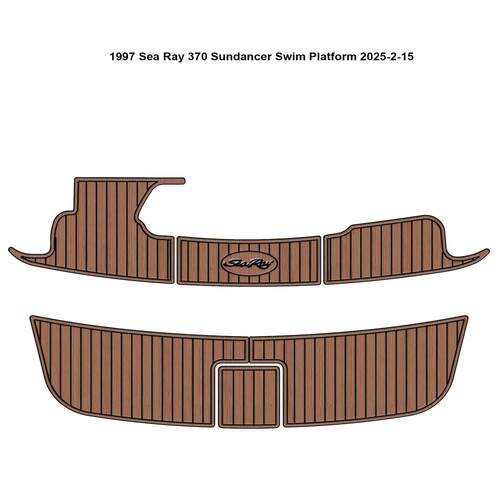 1997 Sea Ray 370 Sundancer Swim Platform 游艇船舶EVA柚木地板
