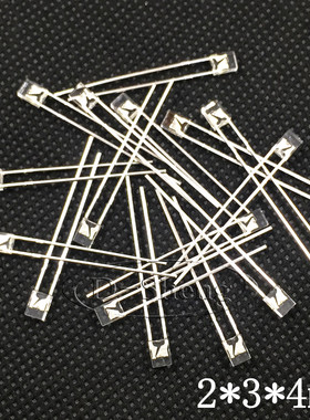 LED发光二极管234白灯2*3*4白发白色 2X3X4MM白灯长脚 长方形背光