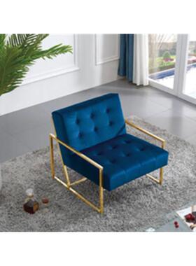 HMAAM-AY1805现代简约时尚铁艺单三人沙发客厅卧室酒店样板房商城