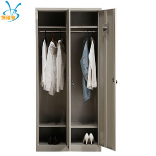 香河办公家具钢制二门更衣柜子两门衣柜铁皮更衣柜批发铁柜