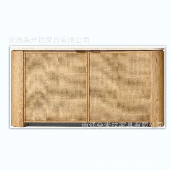 RH美式乡村别墅室内高端豪华餐边柜储物柜收纳柜桌面大理石设计