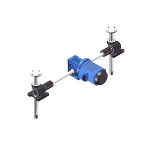 东迈供应同步齿轮升降器 气缸支撑架单级双级 四个齿条升降点平台