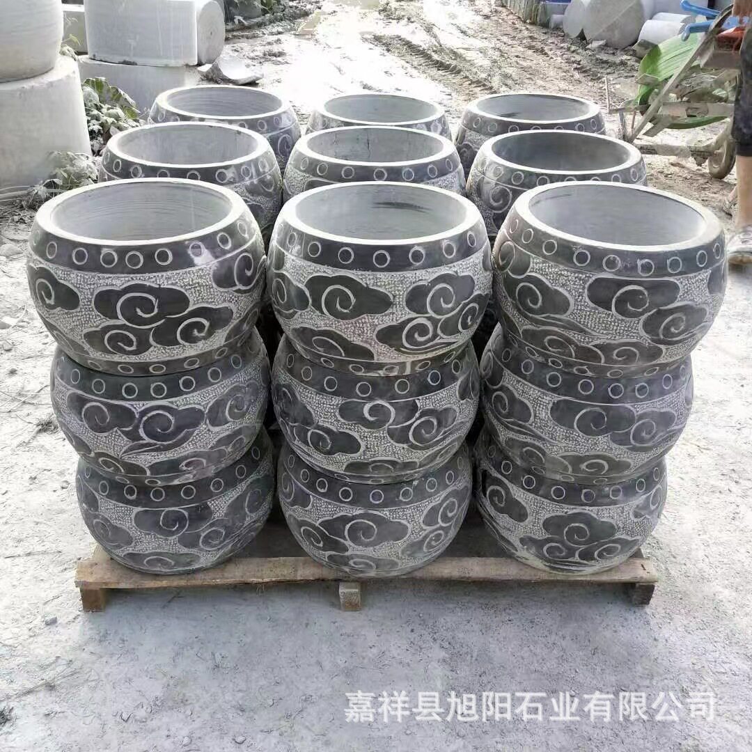 石雕青石柱墩石门口柱脚石家用仿古柱子柱顶石底座厂家直销柱墩石