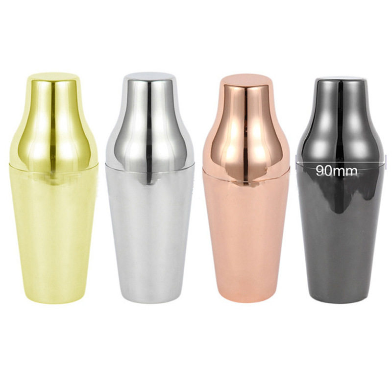 304不锈钢两段式摇酒壶法式雪克壶酒吧鸡尾酒调酒器摇壶shaker