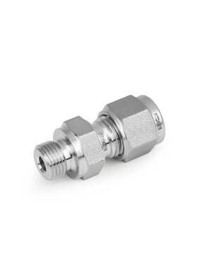 SS-CM-ML8-RS8飞托克阳螺纹接,8mm管外径×1/2ISO平行阳螺纹(RS)