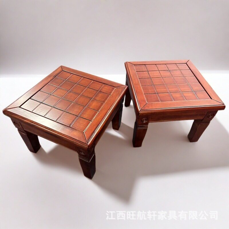 香樟木全实木大号方凳整装飘窗桌五子棋桌椅凳