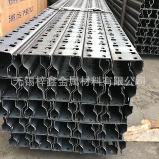 新品U型铁货架型材6055中型仓储钢支架翻边型货架立柱型材角钢