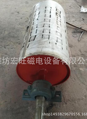 磁选机厂家直型永磁除铁器 强磁磁滚筒磁选机 磁选选矿生产线