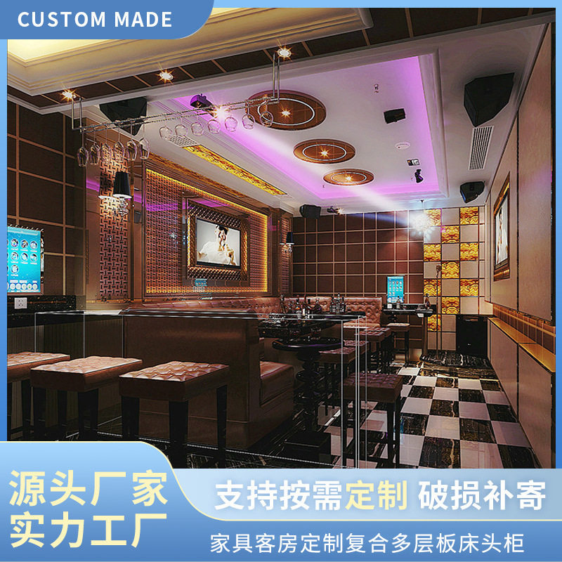 简约时尚宾馆家具 商务酒店板式床供应 欧美酒店现代家具套装批发