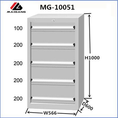 麦冈10051电子元件收纳盒五金零件柜抽屉式标准工具柜现货供应